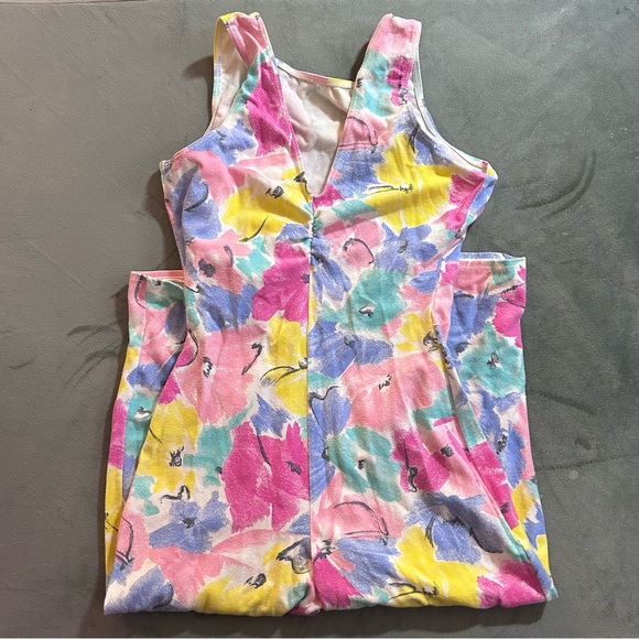 DANSKIN floral unitard YOUTH L (12-14) - Picture 7 of 8